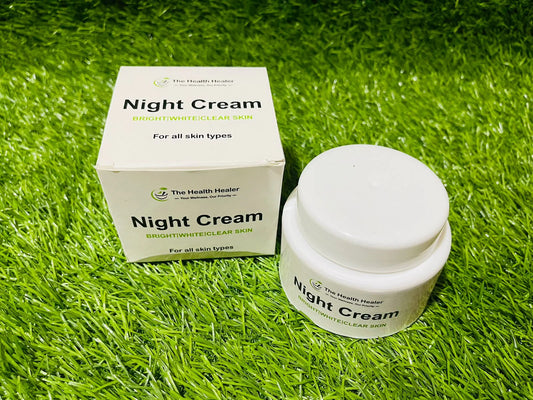 The Health Healer Night Cream for Bright, White & Clear Skin - For All Skin Types