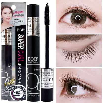 BOB Super Curl Waterproof Mascara – Long Lasting Volume & Curl Black Mascara