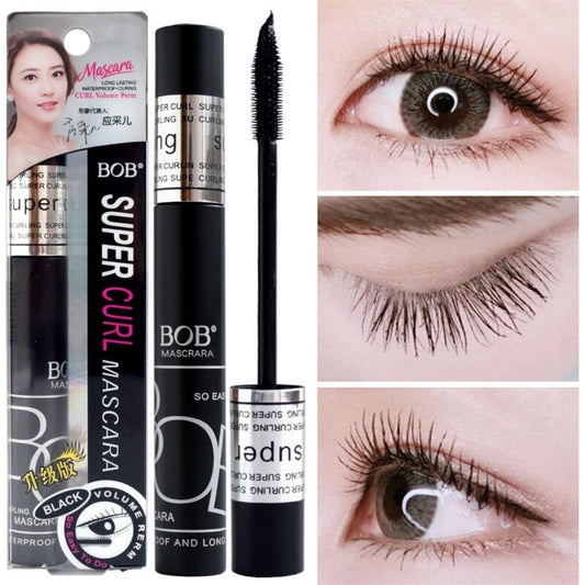 BOB Super Curl Waterproof Mascara – Long Lasting Volume & Curl Black Mascara