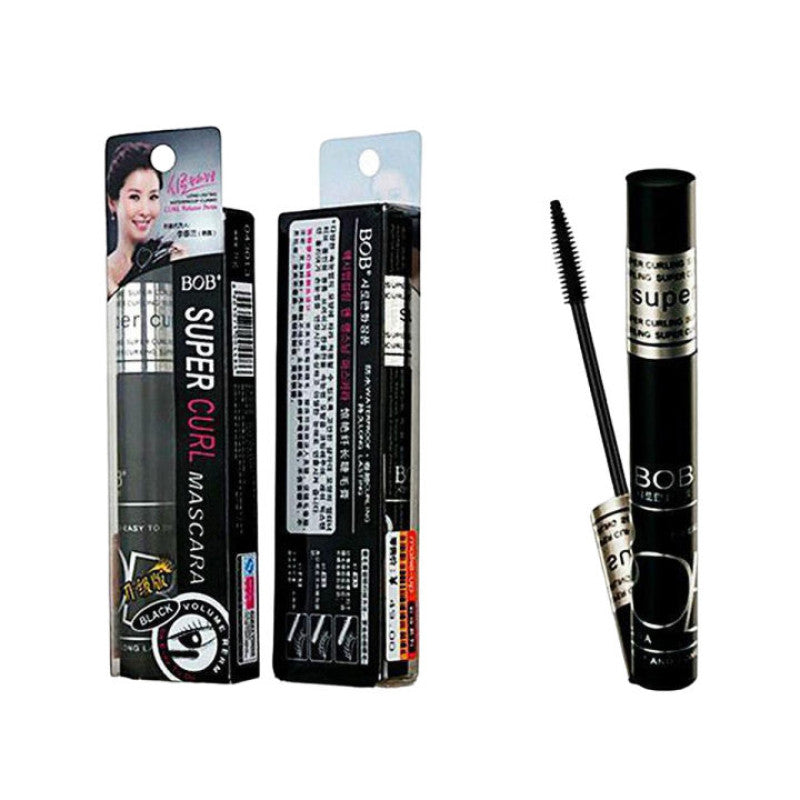 BOB Super Curl Waterproof Mascara – Long Lasting Volume & Curl Black Mascara