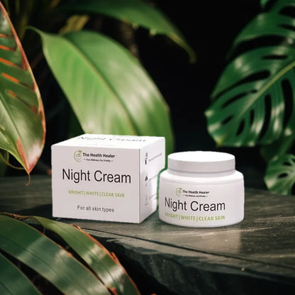 The Health Healer Night Cream for Bright, White & Clear Skin - For All Skin Types